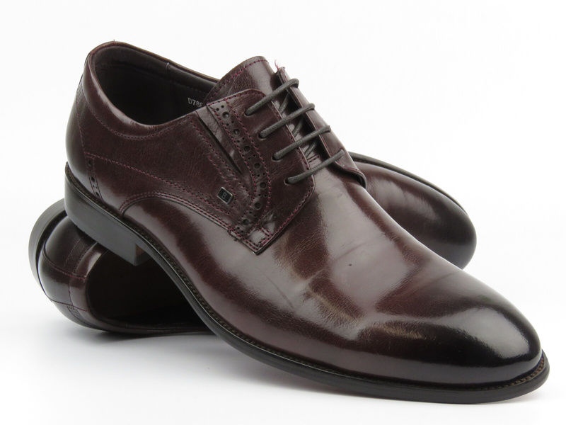 Elegantní pánské kožené boty - JOHN DOUBARE J1846-206-A33, černá