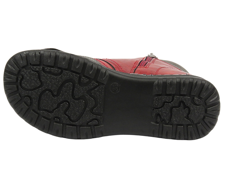 Dámské zateplené návleky - Potocki 24-90307, červená