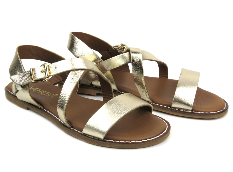 Klasické dámské sandály - VENEZIA MRZ10903, zlaté