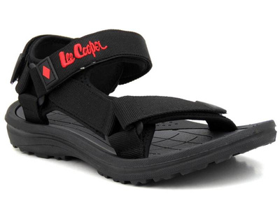Sportovní pánské sandály na suchý zip - Lee Cooper 22-34-0945M, černé