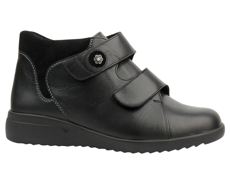 Dámské kotníkové boty vysokého střihu (H) - AXEL 4379, šedé