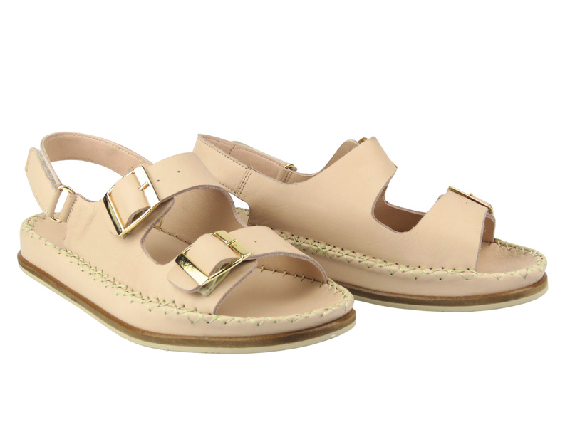 Dámské kožené sandály Nika Comfort 01110, růžové
