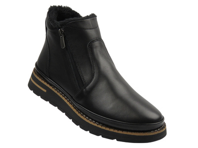 Dámské kotníkové boty Nika Komfort 0452-646, černé