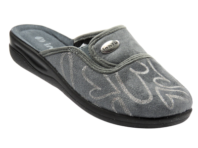 Pohodlné dámské pantofle INBLU CF-3F, šedé