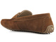 Pánské semišové kožené mokasíny - GOE JJ1N4043, hnědé