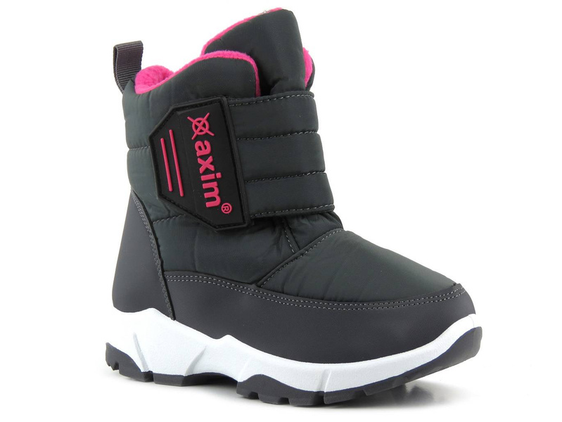 Dětské sněhule, zimní boty - WOJTYŁKO AXIM 21042, šedá