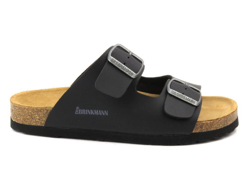 Pohodlné, klasické pánské kožené žabky - Brinkmann 600275-1, černé