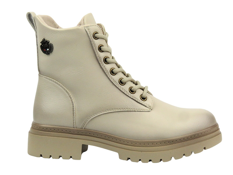 Dámské zateplené kotníkové boty - Potocki 24-12203, béžové