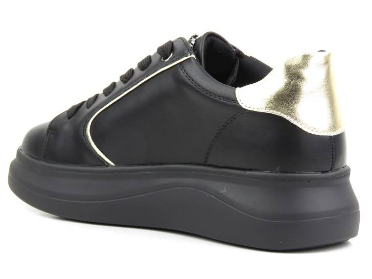 Černé dámské tenisky na platformě - INBLU IN001294