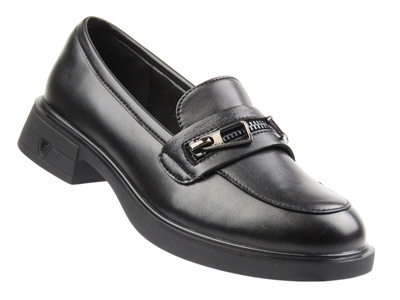 Elegantní dámské mokasíny Vinceza 39965, černé
