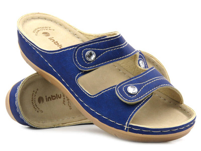 Pohodlné dámské žabky - INBLU MALVA, modré