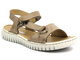 Dámské kožené sandály od polské značky - HELIOS Komfort 249S, béžové