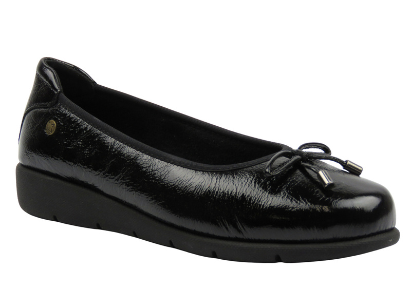 Kožené dámské polobotky, baleríny černé Maciejka P6504-20/00-8