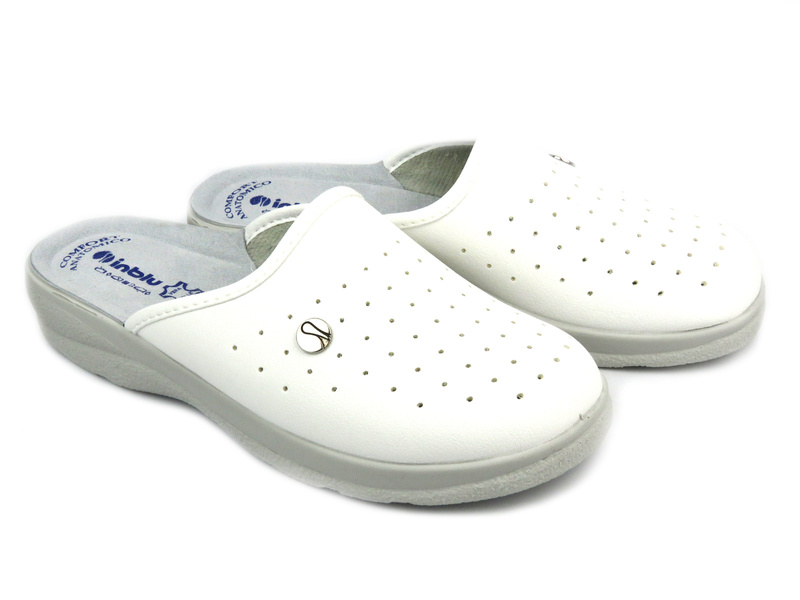 Pánské plstěné pantofle s koženou vsadkou - INBLU VE-02, tmavě šedá