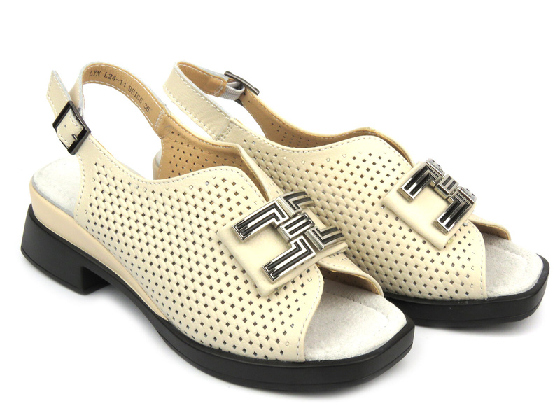 Dámské gladiátorské sandály - Sokolski KEN L24-622, béžové