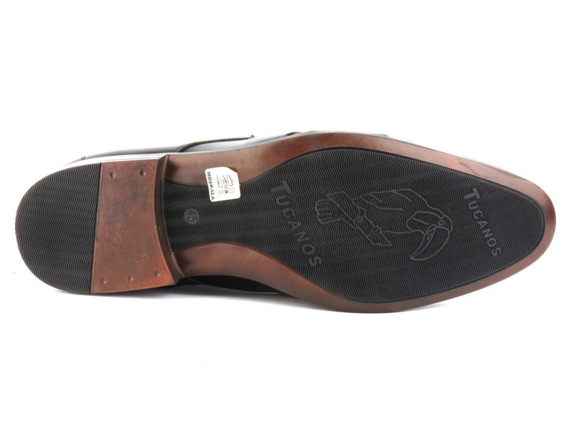 Elegantní pánské boty z lícové kůže - Moskała 254, černá