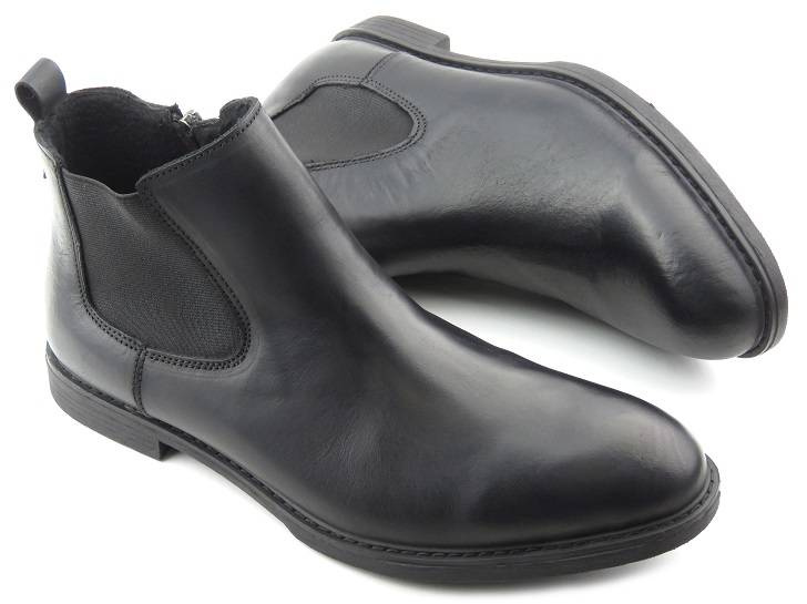 Pánské zimní chelsea boty - AMERICAN CLUB CY64/22, černé