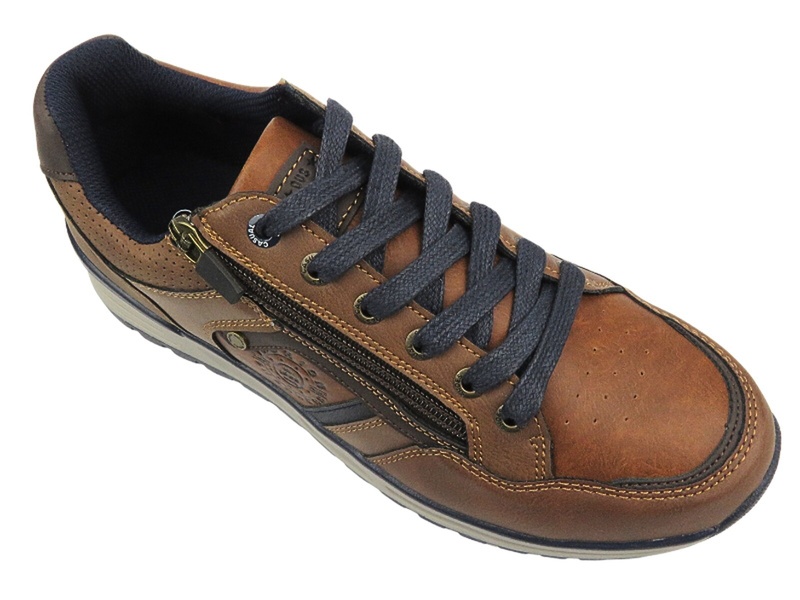 Tenisky, Pánská volnočasová polobotka - Mc Braun 24MN06-7391, hnědá