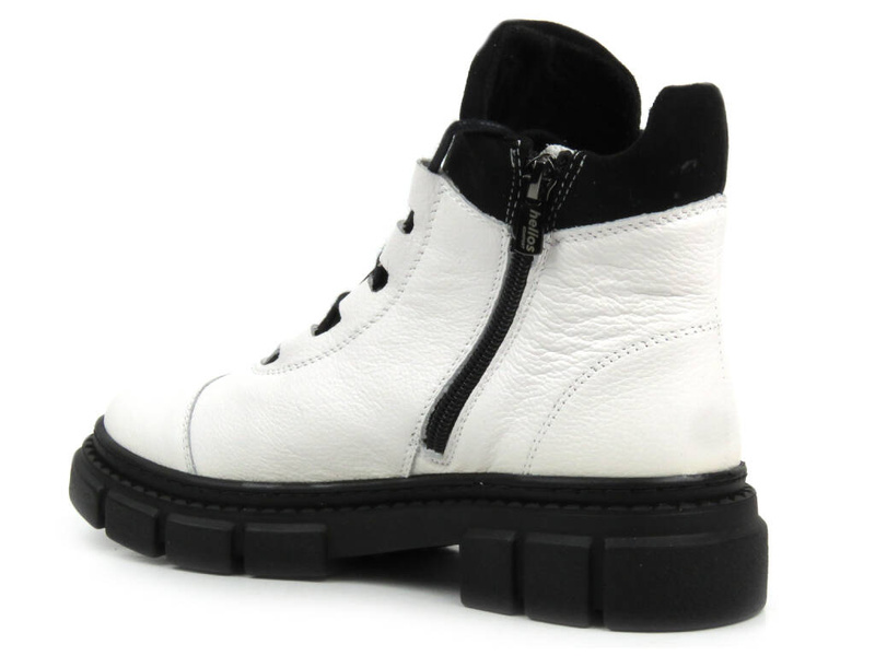 Pohodlné dámské kotníkové boty - HELIOS Komfort 556, bílá