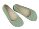 Barefoot kožené minimalistické dámské polobotky s rozšířenou šířkou H - Nika Komfort 1451 zelené
