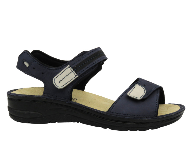 Dámské sandály s volánky - Berkemann Leni 03102-320, tmavě modrá