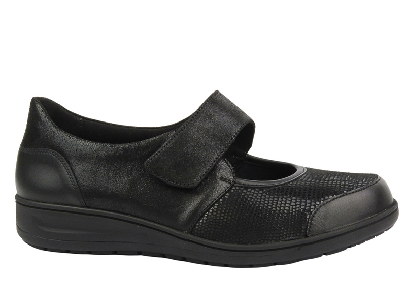 Pohodlné, kožené dámské boty - Berkemann Susanna 05351-940, černé