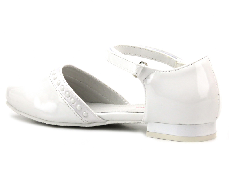 Elegantní boty, hostie lodičky - Wojtyłko 23712, bílé