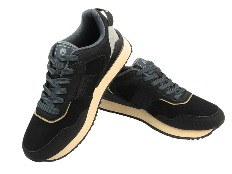 Šněrovací pánské sportovní boty černé Inblu IU-15