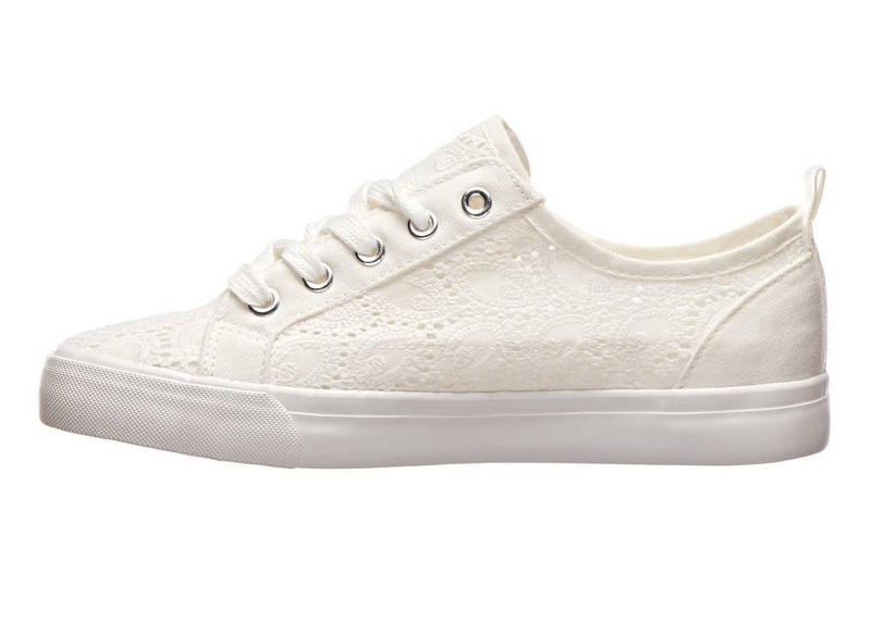 Dámské tenisky s krajkou Big Star W274925, bílé