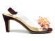 Dámské sandály se silikonovým svrškem - YOLANDA 2112, bílé