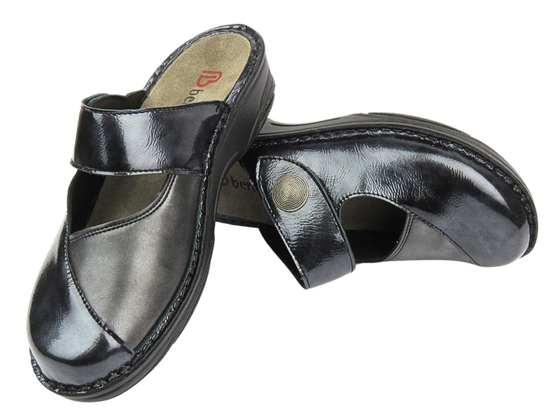 Pohodlné žabky Dámské dřeváky BERKEMANN Heliane 03457-647 Dark Blue Slip-on