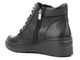 Dámské kožené kozačky ve sportovním stylu - HELIOS Komfort 568, černé