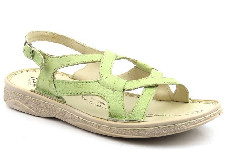 Dívčí sandály z přírodní kůže - Helios 462, akvamarín