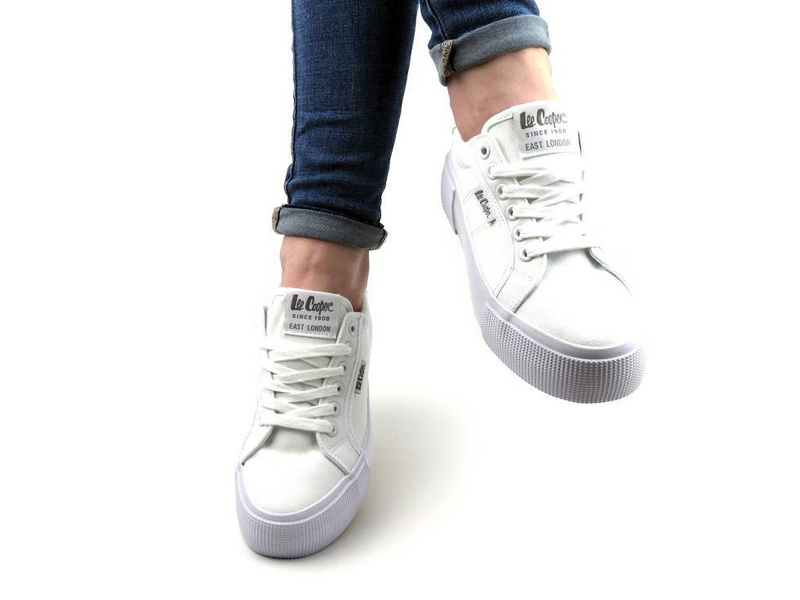 Dámské tenisky na platformě - Lee Cooper 21-31-0103L, bílé