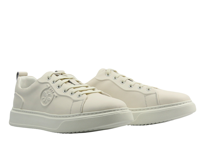 Pánské bílé šněrovací tenisky John Doubare 23Q9001