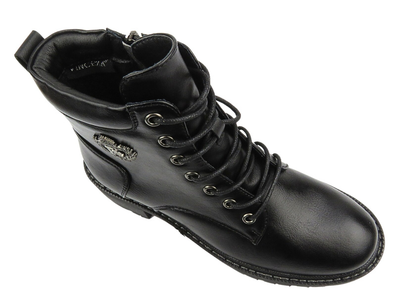 Teplé a měkké dámské kozačky z přírodní kůže - VENEZIA 03960015D, černá