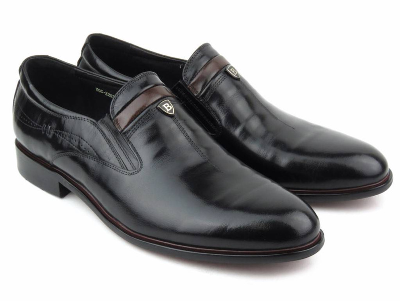 Elegantní mokasíny, pánské boty JOHN DOUBARE YGC-760-Z253-351-1, černé