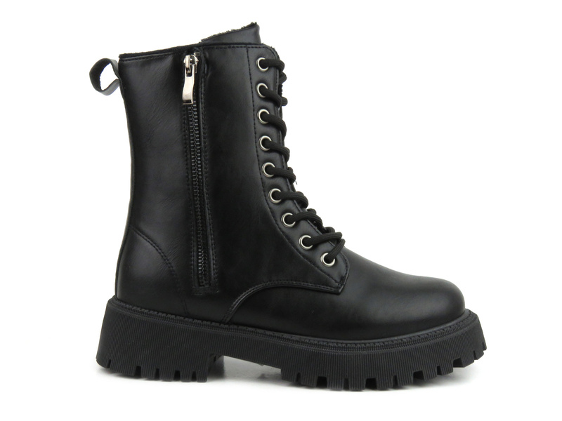 Zateplené kozačky, dámské kozačky - NOVINKY 22BT26-5013, černé