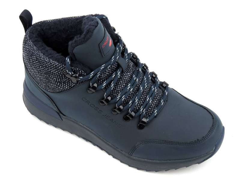 Pánské zimní boty CROSS JEANS EE1R4115C, tmavě modrá