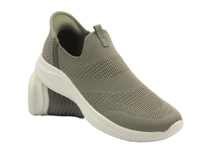 Pohodlné pánské sportovní boty khaki American Club WT 237