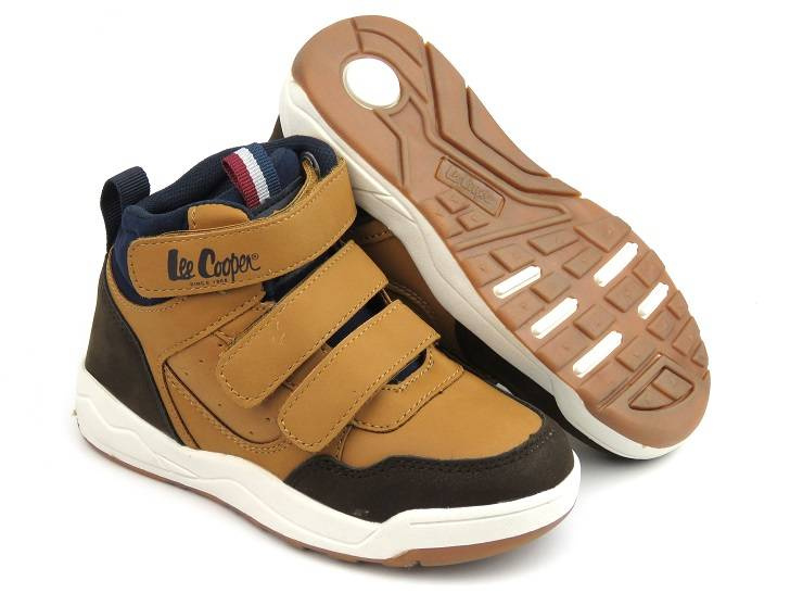 Dětská sportovní obuv na podzim a zimu - LEE COOPER 22-29-1322K, camel