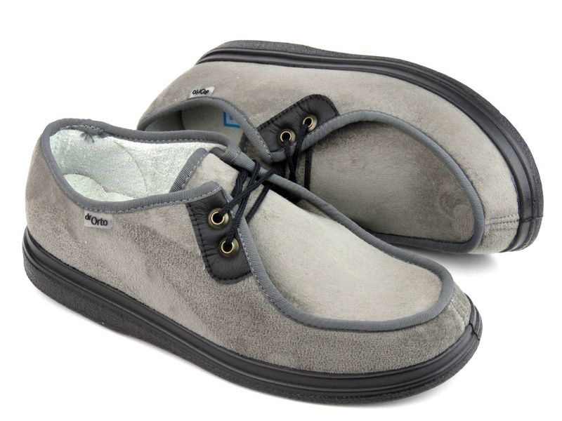 Pantofle, pánská preventivní, ortopedická obuv Befado dr Orto 871M006, šedá