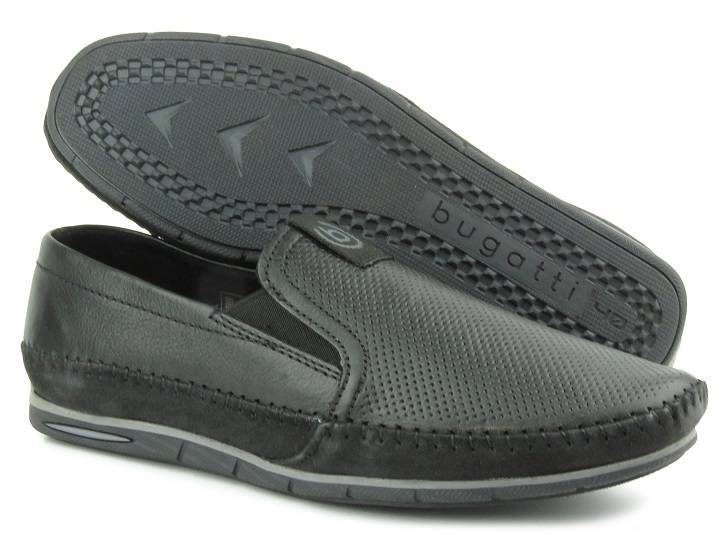 BUGATTI 321-A2X6E-1000 pánské nazouváky, černé