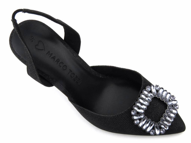 Dámské sandály na vysokém podpatku – Marco Tozzi 2-29607-20, černé