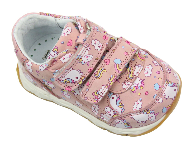 Dětské kotníkové boty, polobotky na suchý zip - Jamet 1115, růžové