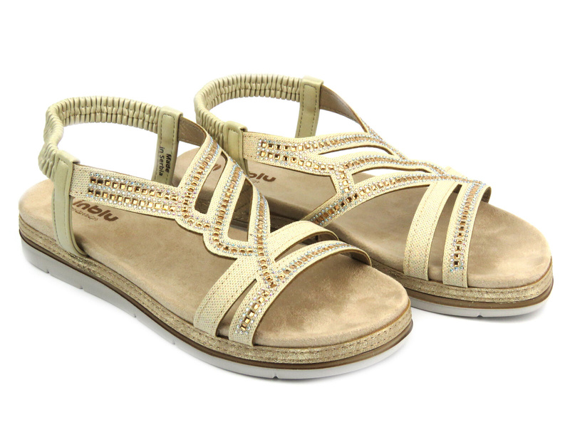 Pohodlné dámské sandály - INBLU SA-47, zlaté