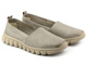Kožené boty, dámské mokasíny na jaro a léto - HELIOS Komfort 405, šedá