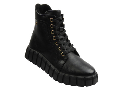 Zateplené dámské kotníkové boty – Potocki 25-19316, černé