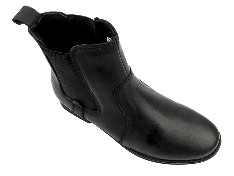 Dámské boty z měkké kůže - American Club CY 99/23, černá