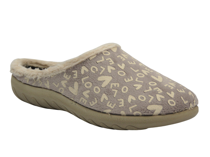 Měkké dámské domácí pantofle Inblu ET-32, Béžové